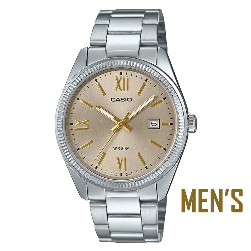 Casio MTP-1302DD-9AV & LTP-1302DD-4A2V Couple's Analog Watch Set